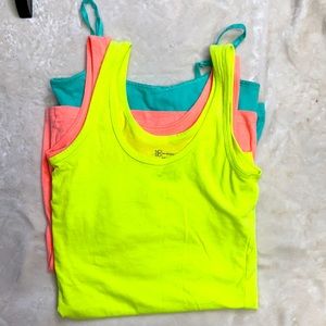 Bright colored Cami & tank tops